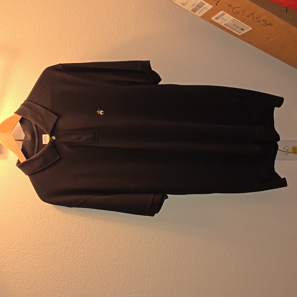 Men's Black / Gold Brooks Brothers Polo XXL